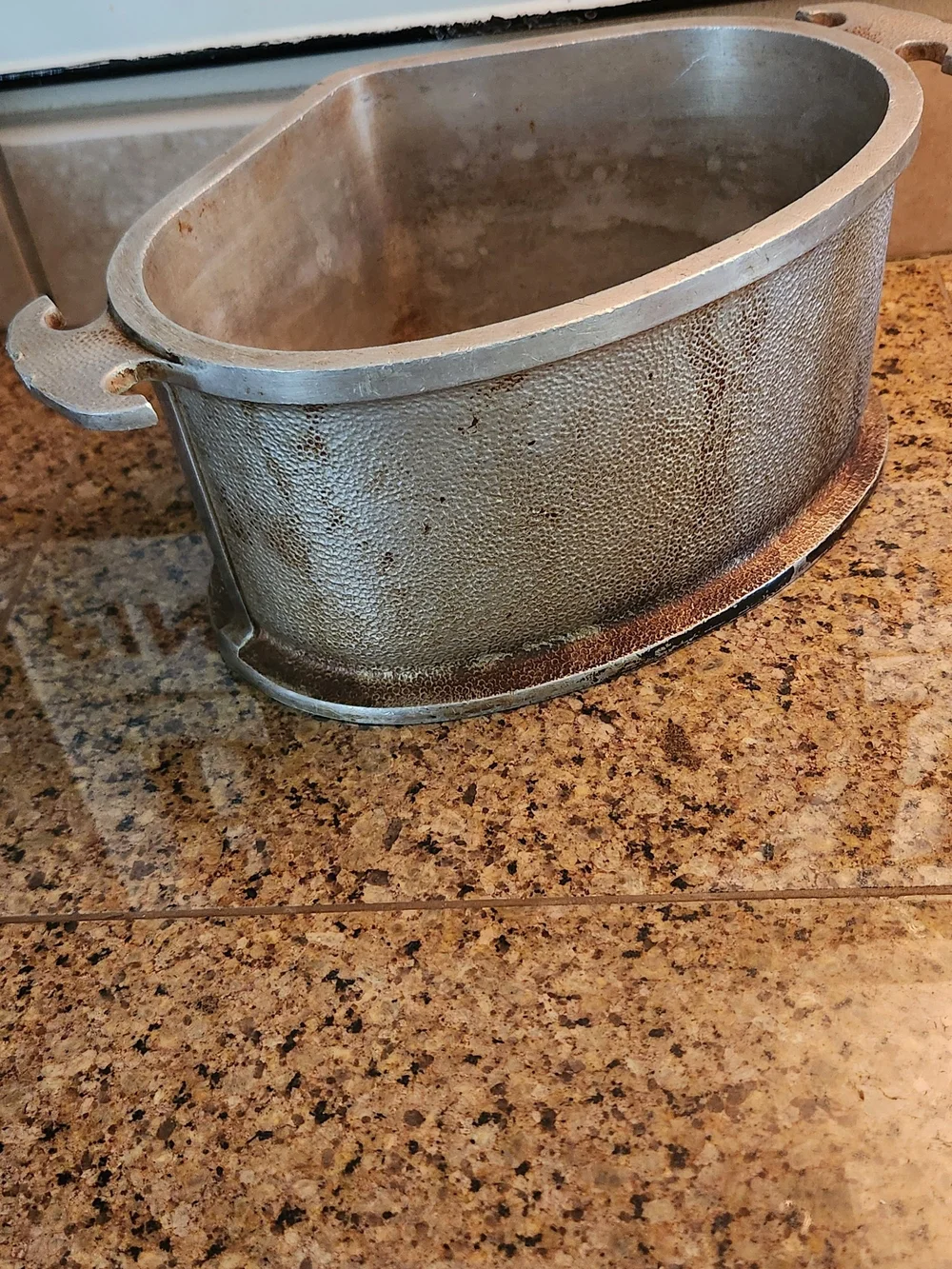Vintage Aluminum Roasting Pan/Pot with Handles - Silver